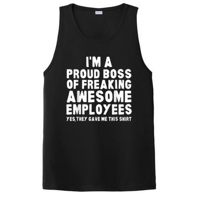 I'm A Proud Boss Of Freaking Awesome Employees PosiCharge Competitor Tank