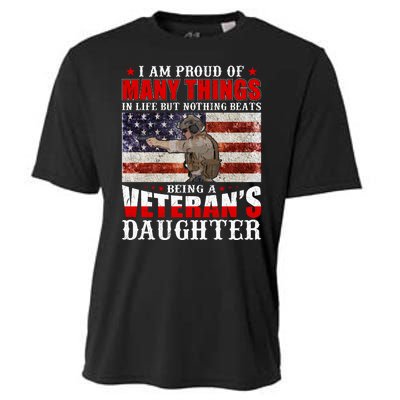 I Am Proud Of Many Things In Life But Nothing Beats Being A Veteran's Daughter Cooling Performance Crew T-Shirt