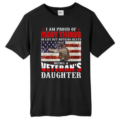 I Am Proud Of Many Things In Life But Nothing Beats Being A Veteran's Daughter Tall Fusion ChromaSoft Performance T-Shirt