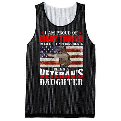 I Am Proud Of Many Things In Life But Nothing Beats Being A Veteran's Daughter Mesh Reversible Basketball Jersey Tank