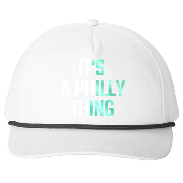 It's A Philly Thing Its A Philly Thing Philadelphia Football FLy Eagles Fly Snapback Five-Panel Rope Hat