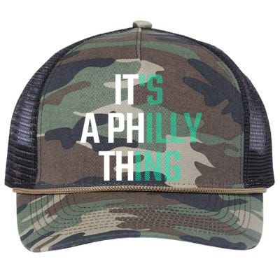 It's A Philly Thing Its A Philly Thing Philadelphia Football FLy Eagles Fly Retro Rope Trucker Hat Cap