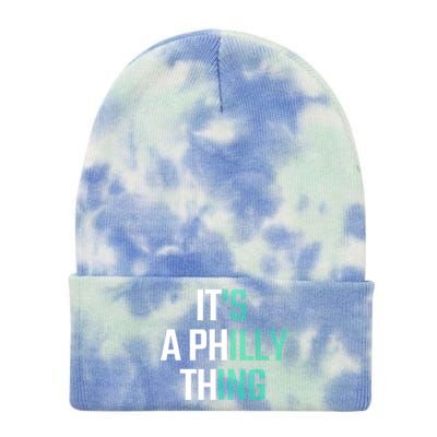 It's A Philly Thing Its A Philly Thing Philadelphia Football FLy Eagles Fly Tie Dye 12in Knit Beanie