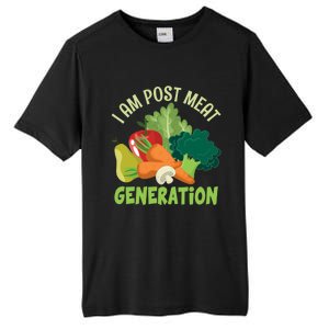 I Am Post Meat Generation Veggie Funny Veganism Gift Tall Fusion ChromaSoft Performance T-Shirt