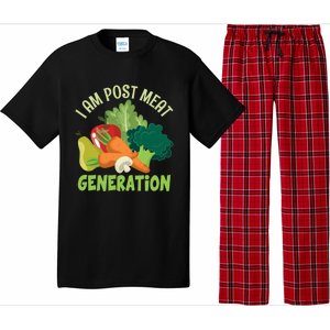 I Am Post Meat Generation Veggie Funny Veganism Gift Pajama Set