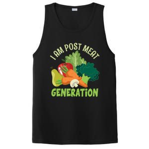 I Am Post Meat Generation Veggie Funny Veganism Gift PosiCharge Competitor Tank