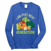 I Am Post Meat Generation Veggie Funny Veganism Gift Long Sleeve Shirt