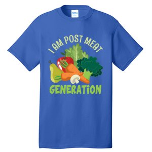 I Am Post Meat Generation Veggie Funny Veganism Gift Tall T-Shirt