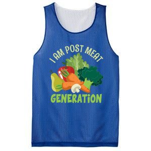 I Am Post Meat Generation Veggie Funny Veganism Gift Mesh Reversible Basketball Jersey Tank