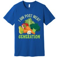 I Am Post Meat Generation Veggie Funny Veganism Gift Premium T-Shirt