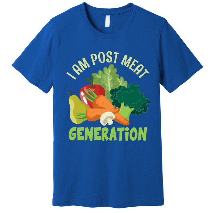 I Am Post Meat Generation Veggie Funny Veganism Gift Premium T-Shirt