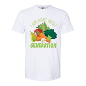 I Am Post Meat Generation Veggie Funny Veganism Gift Softstyle CVC T-Shirt