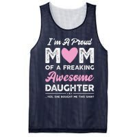 Im A Proud Mom Gift From Daughter Funny Mothers Day Mesh Reversible Basketball Jersey Tank