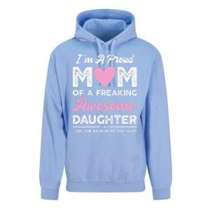 Im A Proud Mom Gift From Daughter Funny Mothers Day Unisex Surf Hoodie