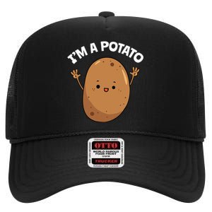 IM A Potato Taters Spud Tattie Vegan Lover Keto High Crown Mesh Back Trucker Hat