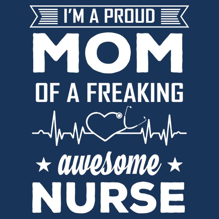 I'm A Proud Mom Of A Freaking Awesome Nurse Cooling Performance Crew T-Shirt