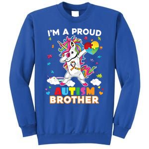 IM A Proud Brother Dabbing Unicorn Autism Awareness Puzzle Gift Sweatshirt