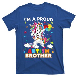 IM A Proud Brother Dabbing Unicorn Autism Awareness Puzzle Gift T-Shirt