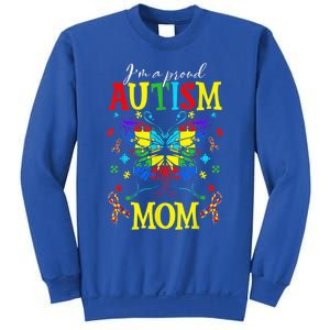 I'm A Proud Autism Mom Autism Awareness Butterfly For Wo Sweatshirt