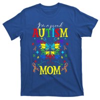 I'm A Proud Autism Mom Autism Awareness Butterfly For Wo T-Shirt