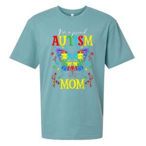 I'm A Proud Autism Mom Autism Awareness Butterfly For Wo Sueded Cloud Jersey T-Shirt