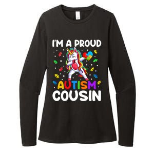 IM A Proud Cousin Autism Awareness Dabbing Unicorn Cute Gift Womens CVC Long Sleeve Shirt