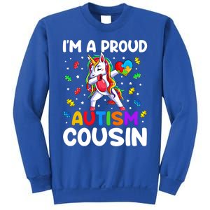 IM A Proud Cousin Autism Awareness Dabbing Unicorn Cute Gift Sweatshirt