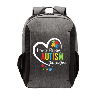 I'm A Proud Grandma Love Heart Autism Awareness Puzzle Vector Backpack