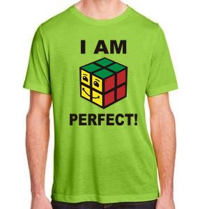 I Am Perfect Funny Retro Cube Meme Adult ChromaSoft Performance T-Shirt