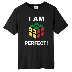 I Am Perfect Funny Retro Cube Meme Tall Fusion ChromaSoft Performance T-Shirt