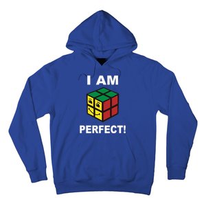 I Am Perfect Funny Retro Cube Meme Hoodie