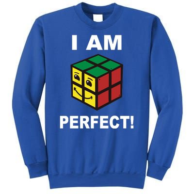 I Am Perfect Funny Retro Cube Meme Sweatshirt