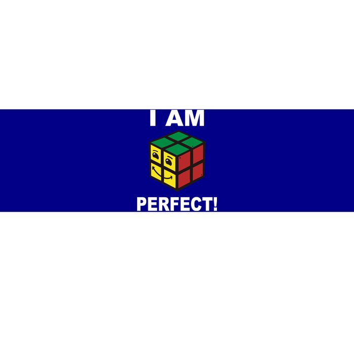 I Am Perfect Funny Retro Cube Meme Bumper Sticker