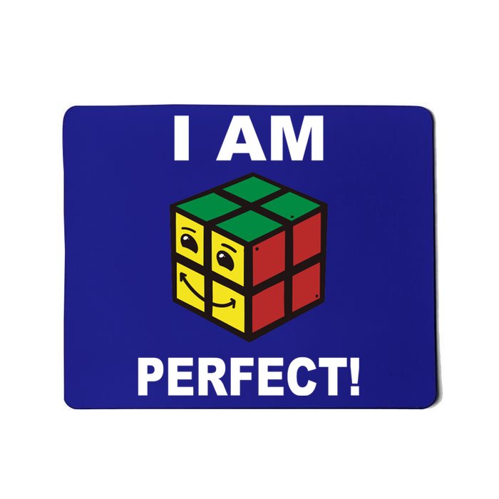 I Am Perfect Funny Retro Cube Meme Mousepad