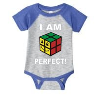 I Am Perfect Funny Retro Cube Meme Infant Baby Jersey Bodysuit