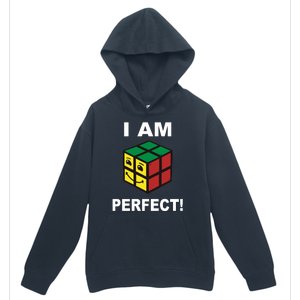 I Am Perfect Funny Retro Cube Meme Urban Pullover Hoodie