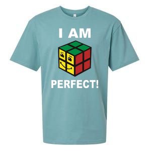 I Am Perfect Funny Retro Cube Meme Sueded Cloud Jersey T-Shirt