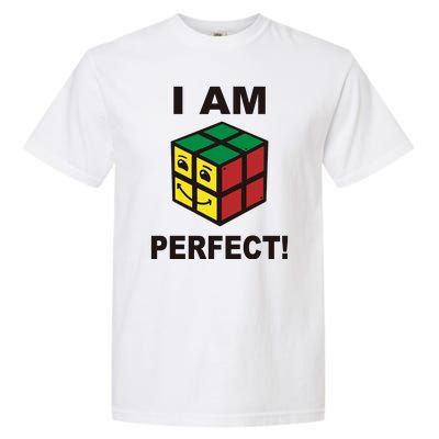 I Am Perfect Funny Retro Cube Meme Garment-Dyed Heavyweight T-Shirt