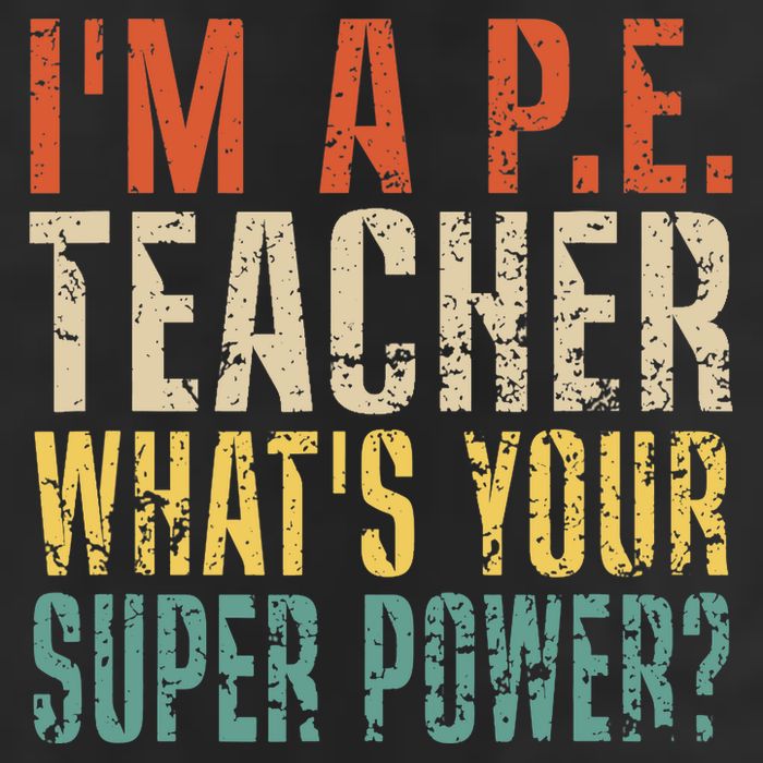I'm A P.E. Teacher What's Your Super Power ? Funny Crop Fleece Hoodie