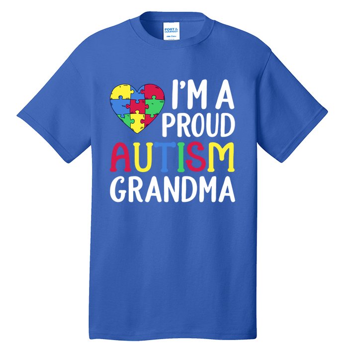 Im A Proud Autism Grandma Awareness Gift Tall T-Shirt