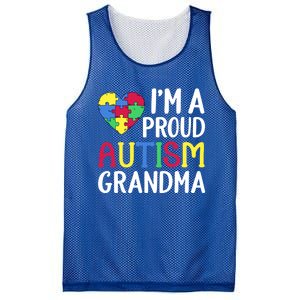 Im A Proud Autism Grandma Awareness Gift Mesh Reversible Basketball Jersey Tank