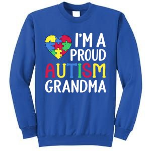 Im A Proud Autism Grandma Awareness Gift Tall Sweatshirt