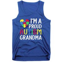 Im A Proud Autism Grandma Awareness Gift Tank Top