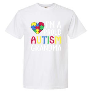 Im A Proud Autism Grandma Awareness Gift Garment-Dyed Heavyweight T-Shirt