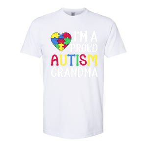 Im A Proud Autism Grandma Awareness Gift Softstyle CVC T-Shirt