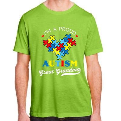 IM A Proud Great Grandma Autism Awareness Autistic Grandson Gift Adult ChromaSoft Performance T-Shirt