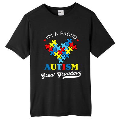 IM A Proud Great Grandma Autism Awareness Autistic Grandson Gift Tall Fusion ChromaSoft Performance T-Shirt