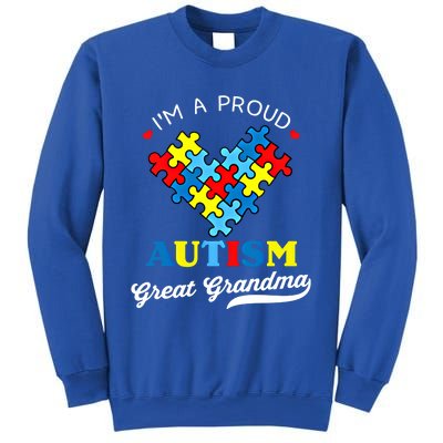 IM A Proud Great Grandma Autism Awareness Autistic Grandson Gift Sweatshirt