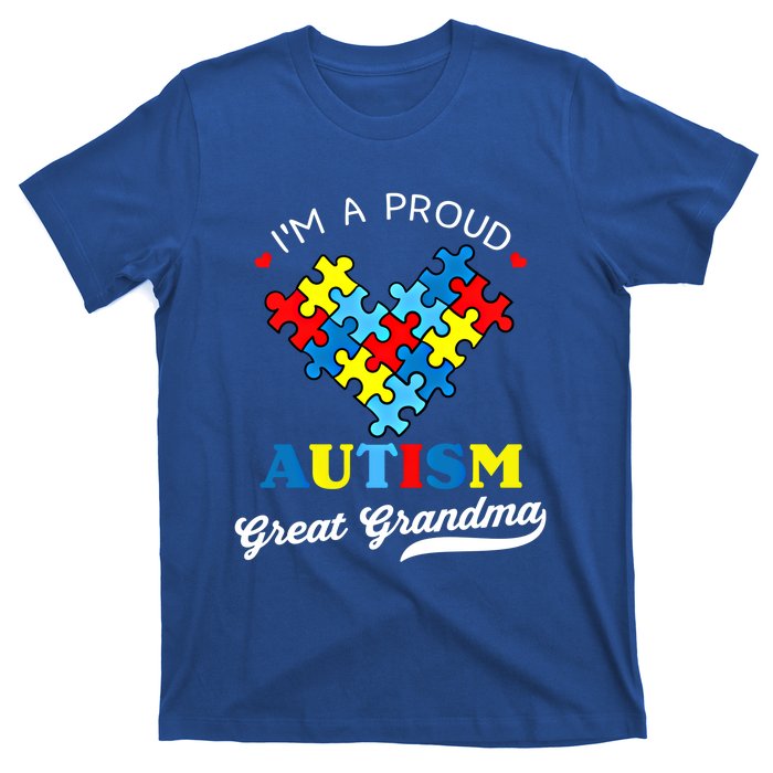 IM A Proud Great Grandma Autism Awareness Autistic Grandson Gift T-Shirt