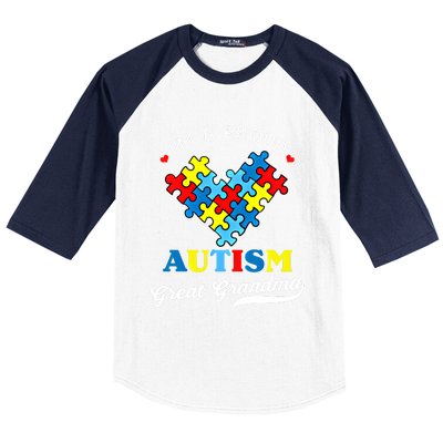 IM A Proud Great Grandma Autism Awareness Autistic Grandson Gift Baseball Sleeve Shirt